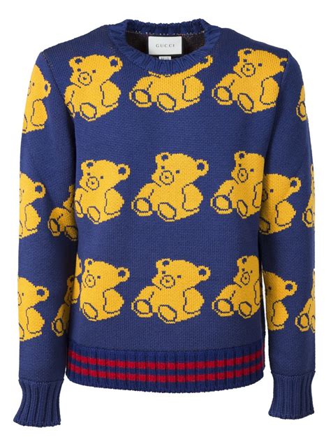 gucci teddy bear jumper replica|gucci faux strap.